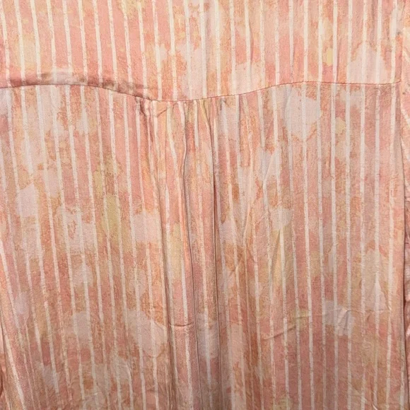 Mystree Peach and Cream Striped Blouse - Picture 9 of 10